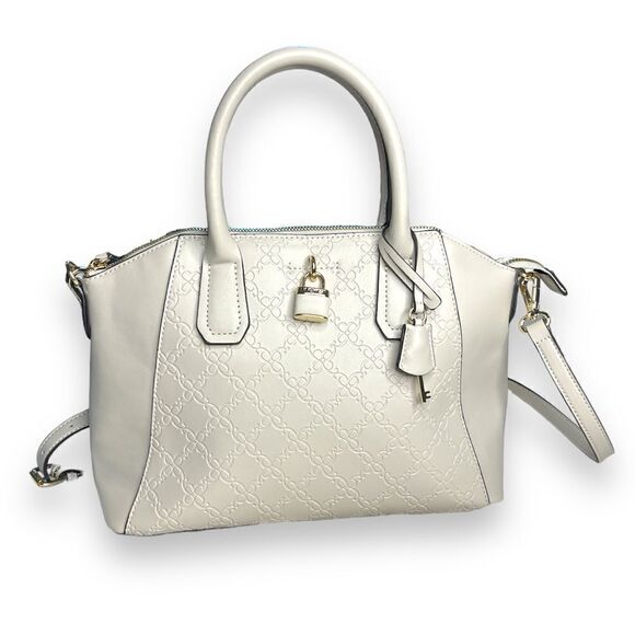 Nine West Alixson Shoulder Bag Purse Cement Small - Picture 1 of 10